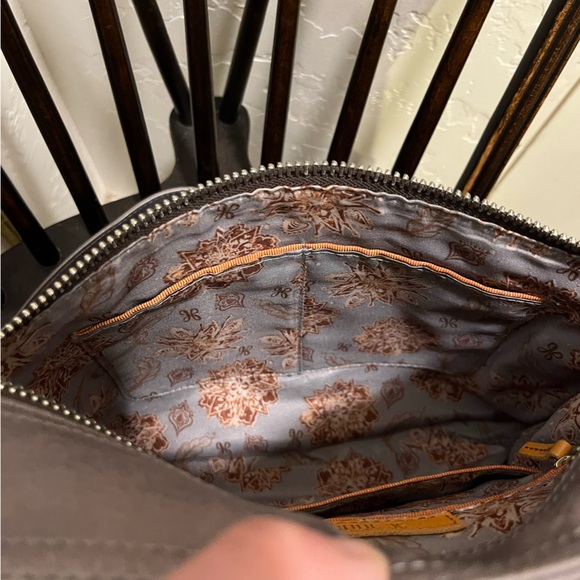 Hobo Original Lorna Gray Leather Crossbody Bag Purse Shoulder Bag - Picture 7 of 7